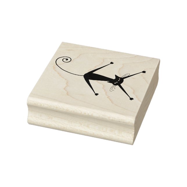 Carimbo De Borracha Gato Arisco Black Kitty Personalizado (Carimbo)