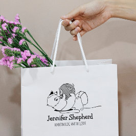 Carimbo De Borracha Gato Bonito Feito De Mão Com Amor