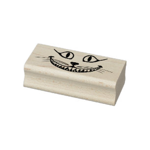 Carimbo De Borracha Gato de Cheshire