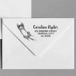 Carimbo De Borracha Gato Engraçado e Bonito Personalizado