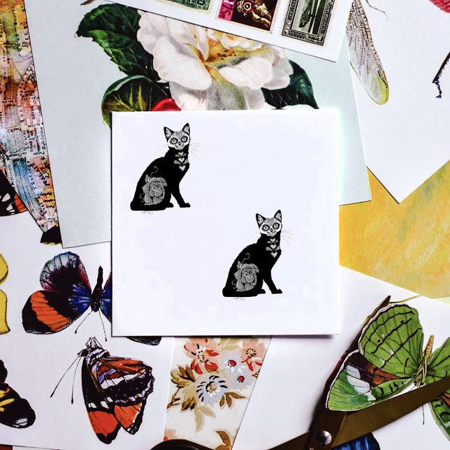 Carimbo De Borracha Gato Preto do Câncer (Criador carregado)