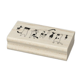 Carimbo De Borracha Gatos e Pescadas