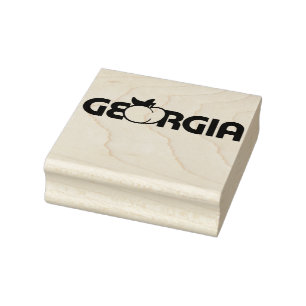 Carimbo De Borracha Georgia Peach