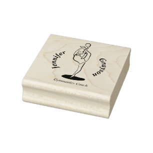 Carimbo De Borracha Ginastas Rítmicos