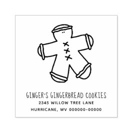 Carimbo De Borracha Gingerpão Russo Empresa|Nome da Família Endereço