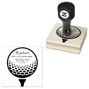 Carimbo De Borracha Golfe