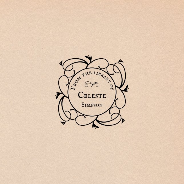 Carimbo De Borracha Gótica Swirls | Da biblioteca de personalizados (Criador carregado)