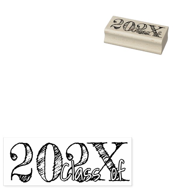 Carimbo De Borracha Graduação Simples | Com ano de Formando e espaço d (Carimbado)