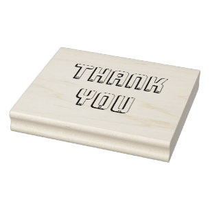 Carimbo De Borracha Grande Agradecimento Moderno