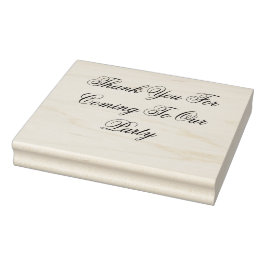 Carimbo De Borracha Grande: Obrigado Por Vir Ao Nosso Partido