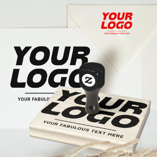 Carimbo de Borracha Grande Personalizado com Logot