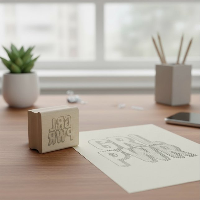 CARIMBO DE BORRACHA GRL PWR (Criador carregado)