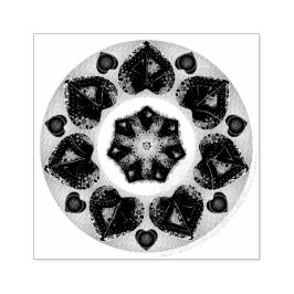 Carimbo De Borracha Guarda-chuva e corações roxos .7