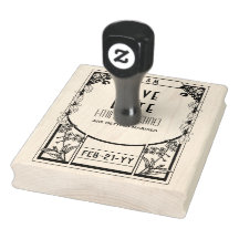 Guardar Personalizado Data ART DECO Vintage Orname