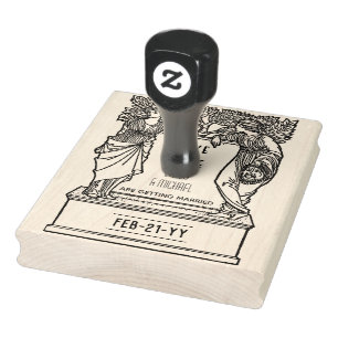 Carimbo De Borracha Guardar Personalizado Data ART Noveau Deco Vintage