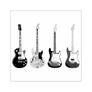 Carimbo De Borracha guitarra elétrica