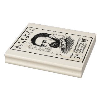 Carimbo De Borracha Haile Selassie I Jah Rastafari Selo de Arte em Mad