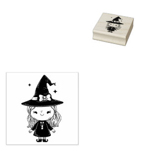 Carimbo De Borracha Halloween, bruxa bonita