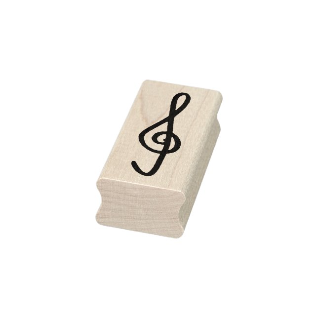 Carimbo De Borracha handdrawn treble clef  (Carimbo)