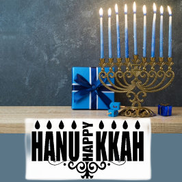 Carimbo De Borracha Happy Hanukkah