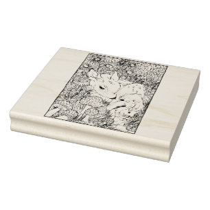 Carimbo De Borracha Happy Hollow Deer