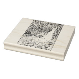 Carimbo De Borracha Happy Hollow Peacock