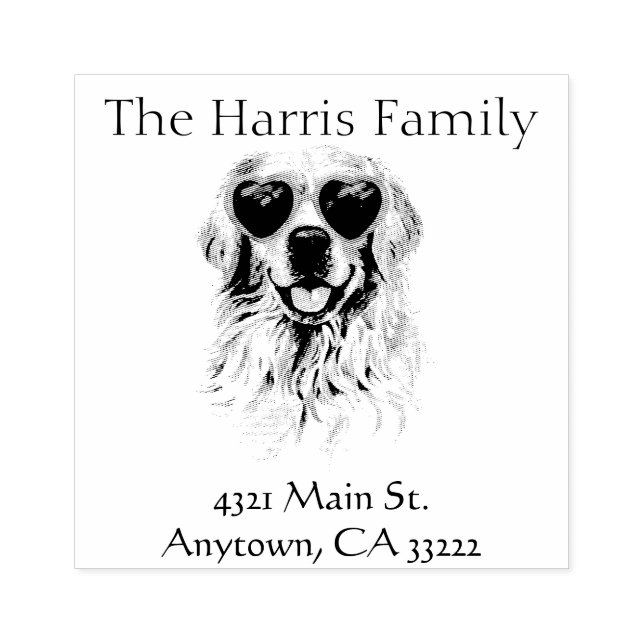 Carimbo De Borracha Hipster engraçado personalizado (Impressão)