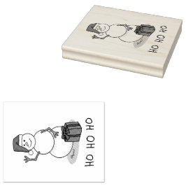 Carimbo De Borracha Ho Ho Feliz Papais noeis de Natal Bonito Snowman