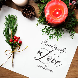 Carimbo De Borracha Holly Branches Fabricados à Mão com Atividade de C