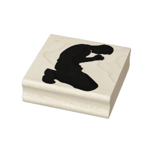 Carimbo De Borracha Homem Rezando