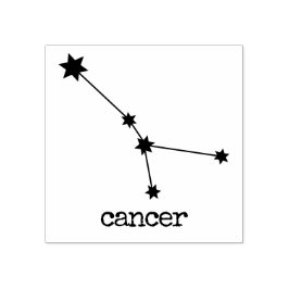 Carimbo De Borracha Horóscopo Celestial Câncer