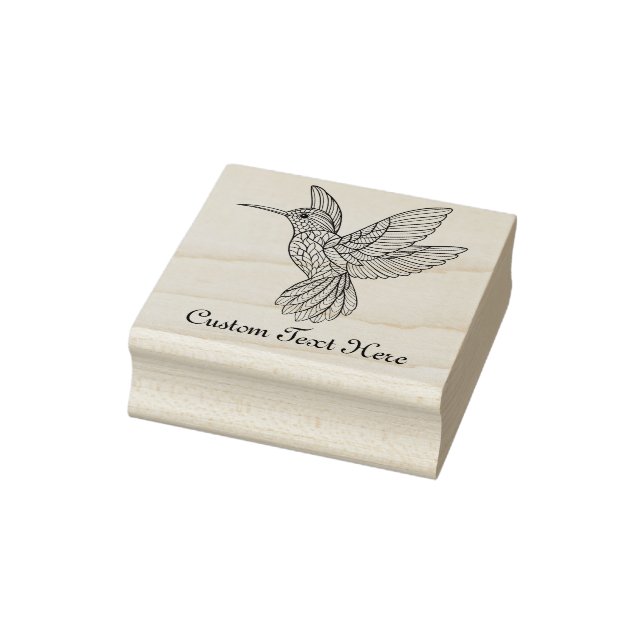 Carimbo De Borracha Hummingbird Personalizado (Carimbo)