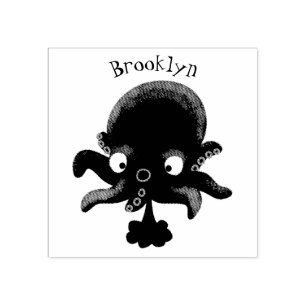 Carimbo De Borracha Humor animado de polvo de bebê rosa e bonito