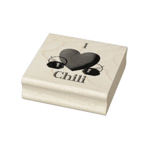 Carimbo De Borracha I Heart Chili