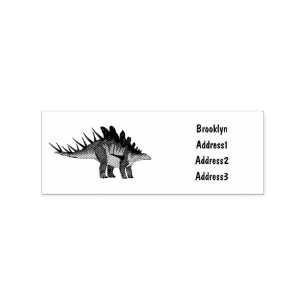 Carimbo De Borracha Ilustração de desenho animado de Kentrosaurus