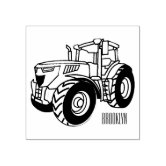Ilustração de desenho animado de trator agrícola