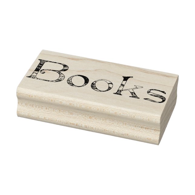 Carimbo De Borracha Ilustração de vindima de livros (Carimbo)