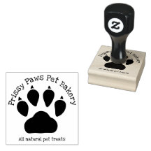 Impressão de Paw e Texto Comercial com Nome
