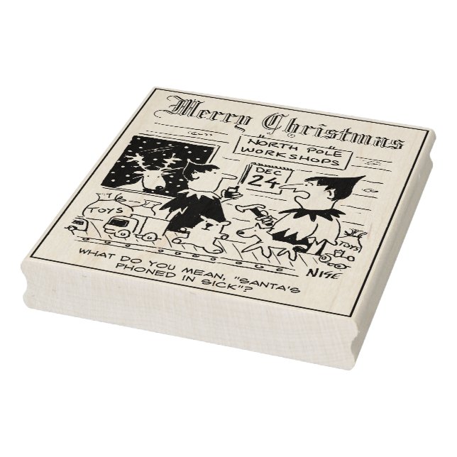 Carimbo De Borracha Impressão Seus Cartões De Natal (Carimbo)