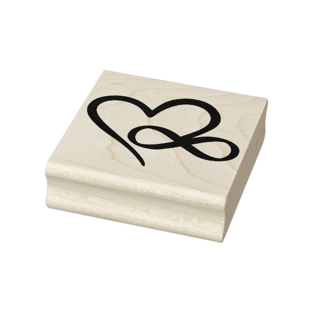 Carimbo De Borracha Infinity Heart (Carimbo)