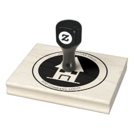 Carimbo De Borracha Introdução ao Marketing Imobiliário Preto e Dourad