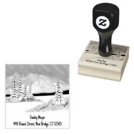 Carimbo de Borracha Inverno Nevado 2 x 2