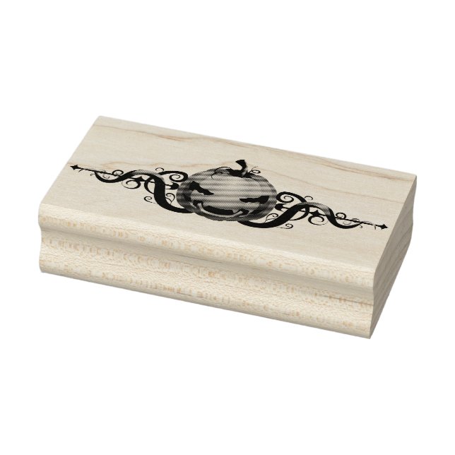 Carimbo De Borracha Jack-O-Lantern (Carimbo)