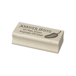 Carimbo De Borracha Jalapeno Spicy Pepper Vegetal Personalizado