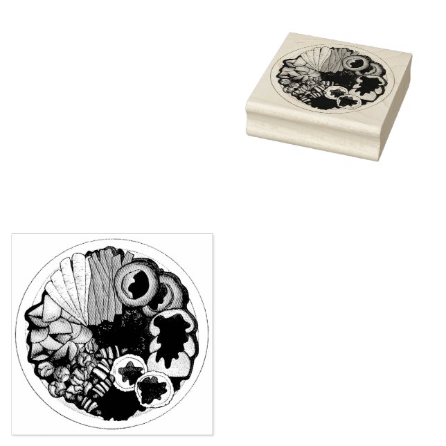 Carimbo De Borracha Janto de Natal britânico Turquia Festivo (Carimbado)