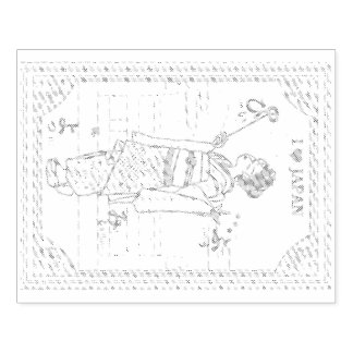 Carimbo De Borracha Japan's ancient capital and cute maiko.