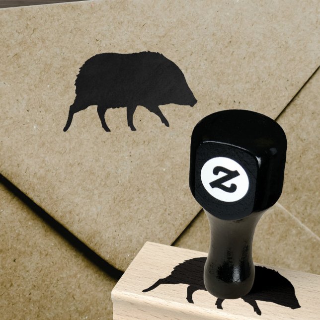 Carimbo De Borracha Javelina Silhouette (Criador carregado)