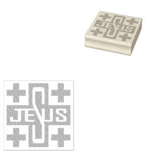 Carimbo De Borracha Jesus' Cross
