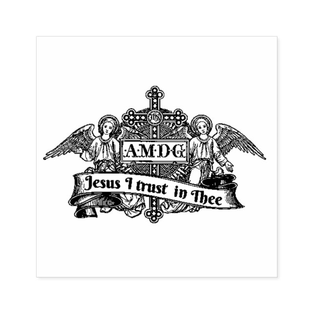 Carimbo De Borracha Jesus Divino Compaixão Angela Arte Religiosa (Impressão)