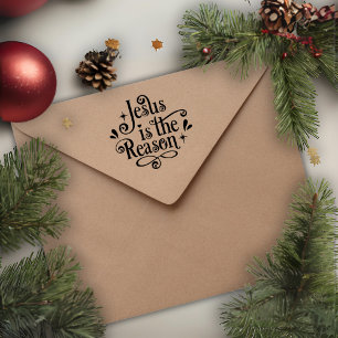 Carimbo De Borracha Jesus É A Razão Do Natal Cristão